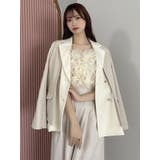 【SETUP】ダブルボタンケープテーラードジャケット※セットアップ対応 | dazzlin | 詳細画像40 