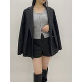 【SETUP】ダブルボタンケープテーラードジャケット※セットアップ対応 | dazzlin | 詳細画像50 