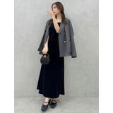 【SETUP】ダブルボタンケープテーラードジャケット※セットアップ対応 | dazzlin | 詳細画像9 