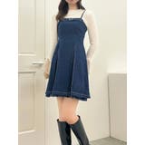 インディゴ | 【SETUP】ヘムチュールベルトキャミワンピース※セットアップ対応 | dazzlin