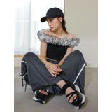 サイドリボントラックパンツ | dazzlin | 詳細画像4 