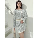 【SETUP】ツイードライクニットミニスカート※セットアップ対応 | dazzlin | 詳細画像10