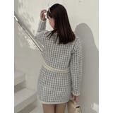 【SETUP】ツイードライクニットミニスカート※セットアップ対応 | dazzlin | 詳細画像12