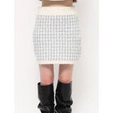 【SETUP】ツイードライクニットミニスカート※セットアップ対応 | dazzlin | 詳細画像16