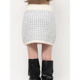 【SETUP】ツイードライクニットミニスカート※セットアップ対応 | dazzlin | 詳細画像18