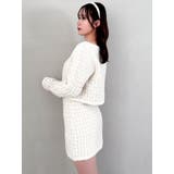 【SETUP】ツイードライクニットミニスカート※セットアップ対応 | dazzlin | 詳細画像28