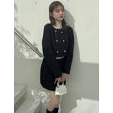 【SETUP】ツイードライクニットミニスカート※セットアップ対応 | dazzlin | 詳細画像3