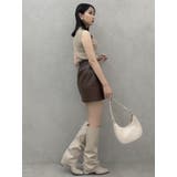 【SETUP】マテリアルコンパクトミニスカート※セットアップ対応 | dazzlin | 詳細画像11 