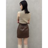 【SETUP】マテリアルコンパクトミニスカート※セットアップ対応 | dazzlin | 詳細画像12 