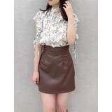 【SETUP】マテリアルコンパクトミニスカート※セットアップ対応 | dazzlin | 詳細画像19 