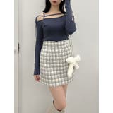 【SETUP】マテリアルコンパクトミニスカート※セットアップ対応 | dazzlin | 詳細画像23 