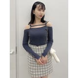 【SETUP】マテリアルコンパクトミニスカート※セットアップ対応 | dazzlin | 詳細画像24 