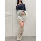 【SETUP】マテリアルコンパクトミニスカート※セットアップ対応 | dazzlin | 詳細画像27 