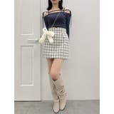 【SETUP】マテリアルコンパクトミニスカート※セットアップ対応 | dazzlin | 詳細画像28 