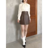 【SETUP】マテリアルコンパクトミニスカート※セットアップ対応 | dazzlin | 詳細画像37 