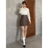 【SETUP】マテリアルコンパクトミニスカート※セットアップ対応 | dazzlin | 詳細画像38 