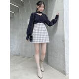 【SETUP】マテリアルコンパクトミニスカート※セットアップ対応 | dazzlin | 詳細画像45 