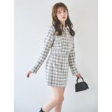 【SETUP】マテリアルコンパクトミニスカート※セットアップ対応 | dazzlin | 詳細画像5 