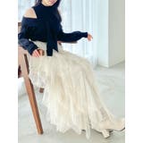 ナナイロフリルスカート | dazzlin | 詳細画像1