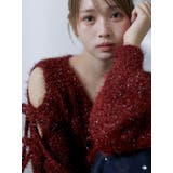 【流那(ばんばんざい)コラボ】オープンスリーブシャギーニットトップス | dazzlin | 詳細画像13