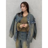 【流那(ばんばんざい)コラボ】オープンスリーブシャギーニットトップス | dazzlin | 詳細画像40