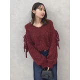 【流那(ばんばんざい)コラボ】オープンスリーブシャギーニットトップス | dazzlin | 詳細画像47
