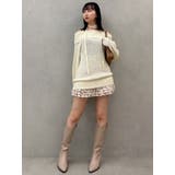 ワッフルオフショルコサージュニット | dazzlin | 詳細画像22