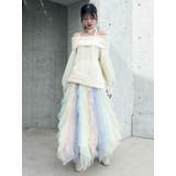 ワッフルオフショルコサージュニット | dazzlin | 詳細画像30