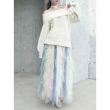 ワッフルオフショルコサージュニット | dazzlin | 詳細画像31