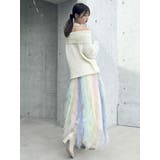 ワッフルオフショルコサージュニット | dazzlin | 詳細画像32