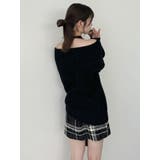 ワッフルオフショルコサージュニット | dazzlin | 詳細画像34