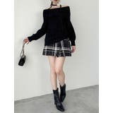 ワッフルオフショルコサージュニット | dazzlin | 詳細画像36