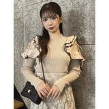 ショルダーオープンフリルニット | dazzlin | 詳細画像37