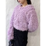 パープル | プードルボリュームカットソー | dazzlin