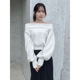 デコルテオープンスウェットトップス | dazzlin | 詳細画像26 