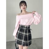 デコルテオープンスウェットトップス | dazzlin | 詳細画像6 