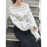 グレー | デコルテオープンスウェットトップス | dazzlin