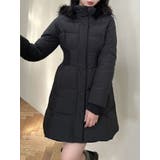 ブラック | ウエストマークレディダウンコート | dazzlin