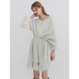 ボリュームファースリーブビットミニワンピース | dazzlin | 詳細画像1