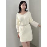 ボリュームファースリーブビットミニワンピース | dazzlin | 詳細画像18