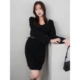 ボリュームファースリーブビットミニワンピース | dazzlin | 詳細画像6