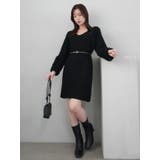 ボリュームファースリーブビットミニワンピース | dazzlin | 詳細画像7