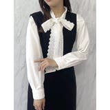 【森香澄コラボ】ディープネックレイヤードワンピース | dazzlin | 詳細画像10