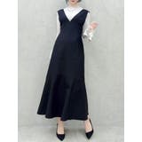 【森香澄コラボ】ディープネックレイヤードワンピース | dazzlin | 詳細画像13