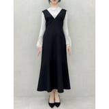 【森香澄コラボ】ディープネックレイヤードワンピース | dazzlin | 詳細画像14