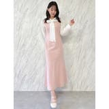 【森香澄コラボ】ディープネックレイヤードワンピース | dazzlin | 詳細画像17