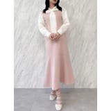 【森香澄コラボ】ディープネックレイヤードワンピース | dazzlin | 詳細画像21