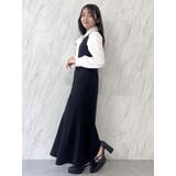 【森香澄コラボ】ディープネックレイヤードワンピース | dazzlin | 詳細画像8