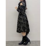 リボンショルダーアシンメトリーワンピース | dazzlin | 詳細画像15 