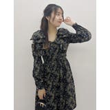 リボンショルダーアシンメトリーワンピース | dazzlin | 詳細画像17 